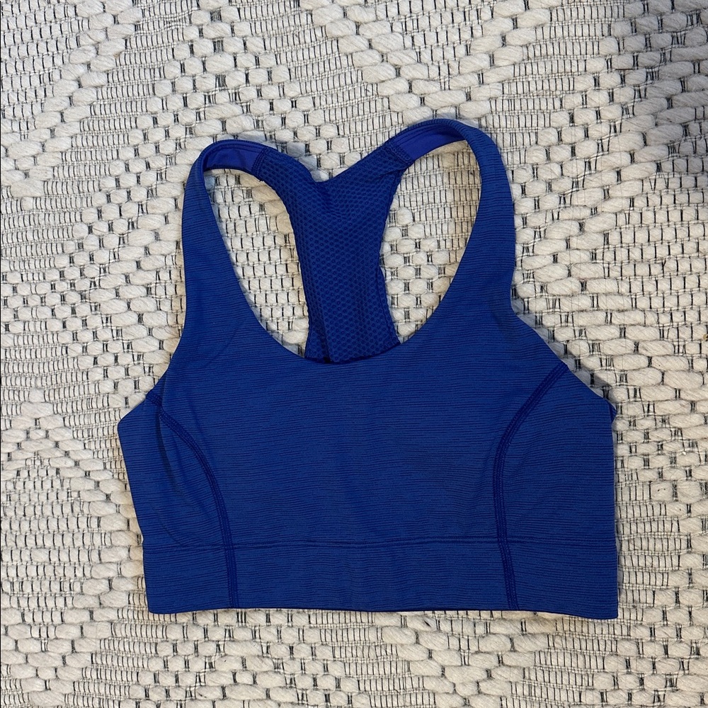 Outdoor Voices XS Doing Things Blue Racerback Sports Bra